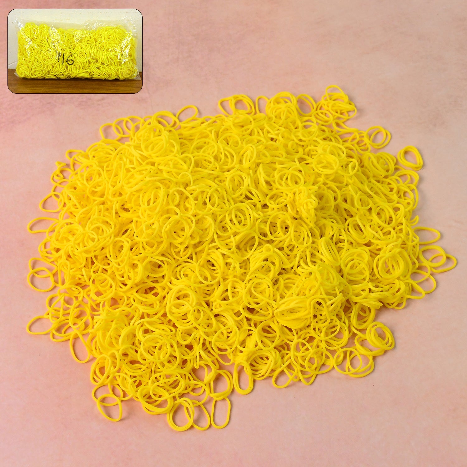 Pack of premium strong elastic rubber bands for multipurpose use