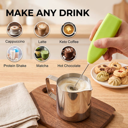 Electric whisk frother front