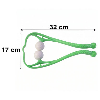 Roller massager handle grip