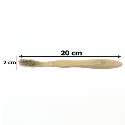 Soft Bristle Bamboo Toothbrush, Eco-Friendly Wooden Toothbrush for Travel (1 Pc)