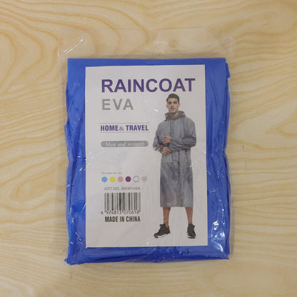 Blue EVA rain coat 1 pc