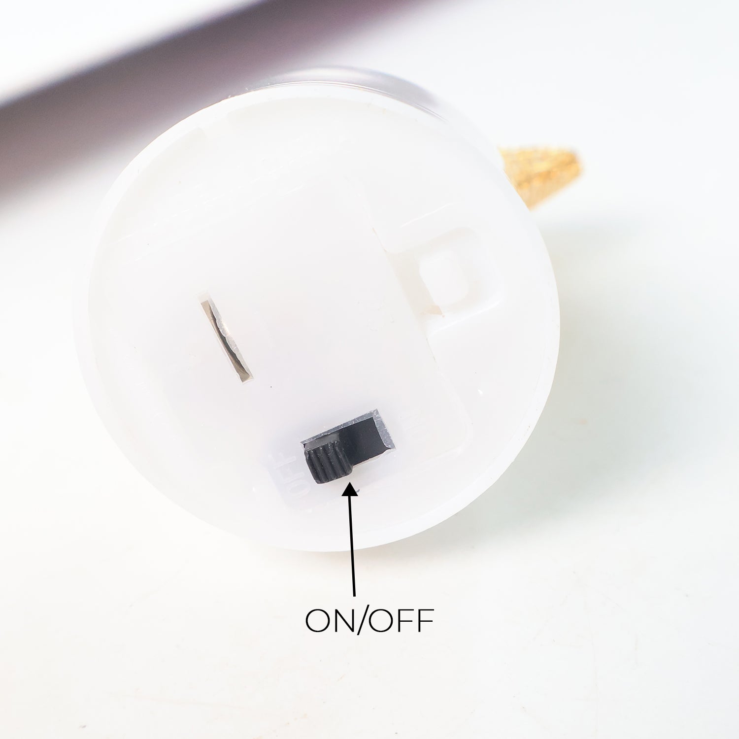 Close-up of LED star-shaped flameless tealight candle