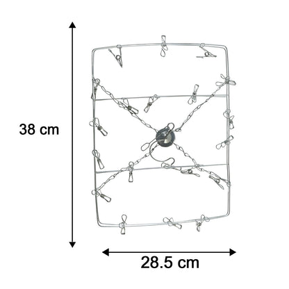 Space saving multi peg hanger for balcony and indoor drying